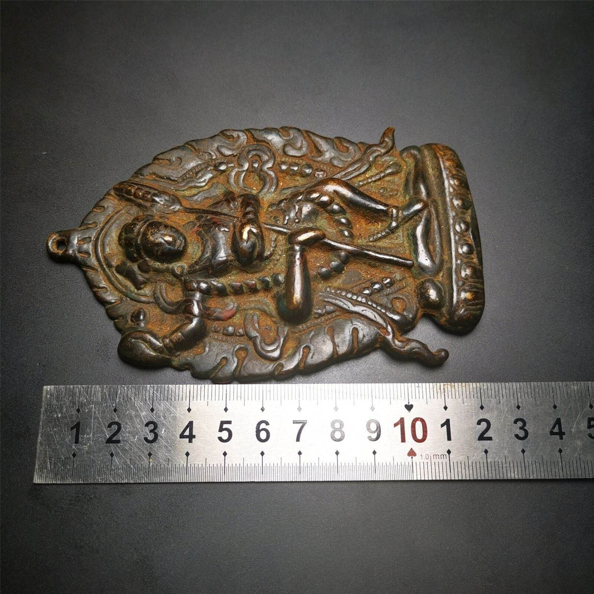 Statue,Troma Nagmo,krodikali - Tibetan Buddhist statue, size reference