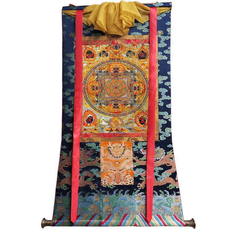 Mandala Image - Tibetan thangka painting, size reference