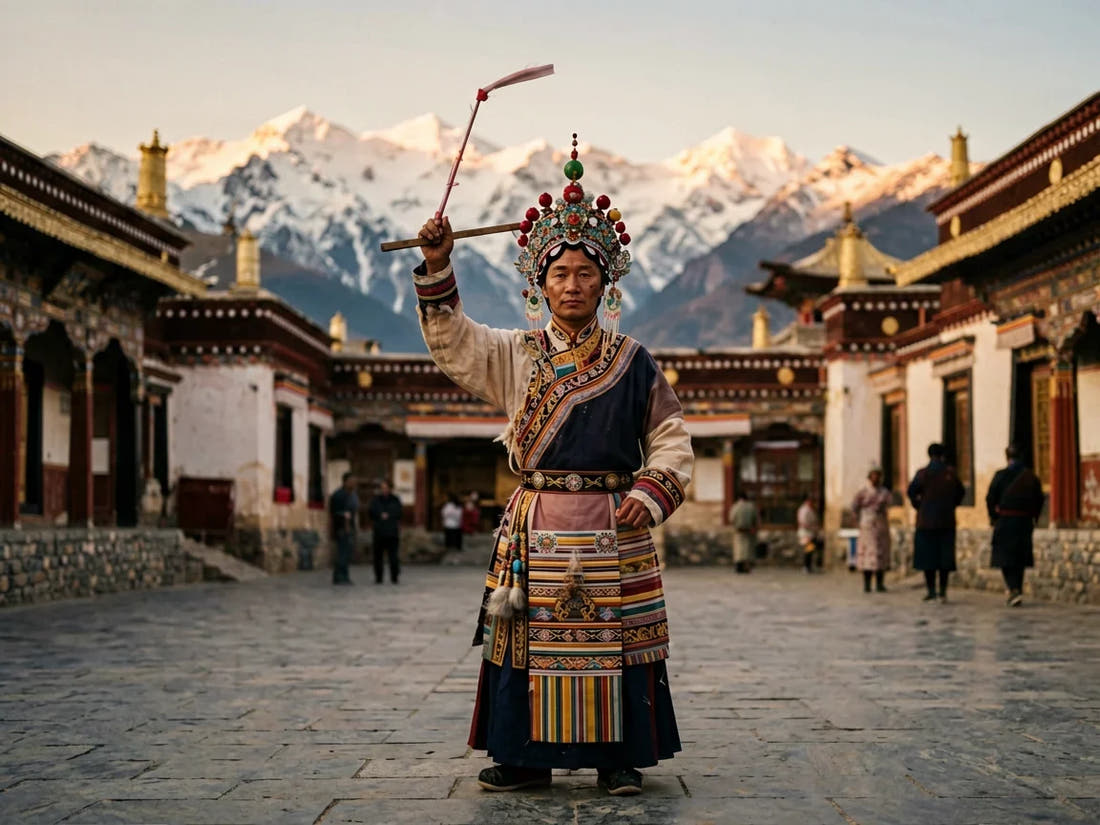 Sacred Performance Under Open Sky: Tibetan Opera at the Shoton Festival — from gandhanra.art