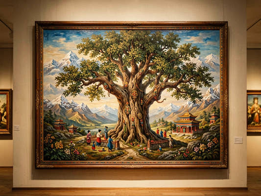 The Emerald Dance: How Trees Sing in the Himalayan Imagination — from gandhanra.art