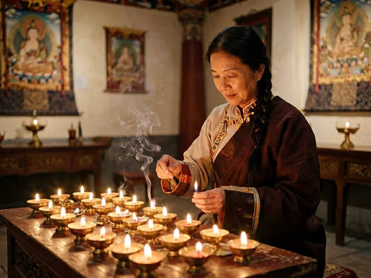 The Flickering Flame of Wisdom: Butter Lamps in Himalayan Culture — from gandhanra.art