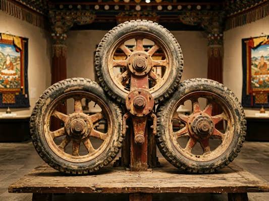 Three Wheels, One Universe: Cosmic Charts in Himalayan Art — from gandhanra.art