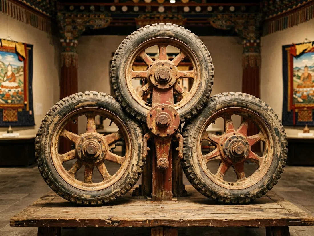 Three Wheels, One Universe: Cosmic Charts in Himalayan Art — from gandhanra.art