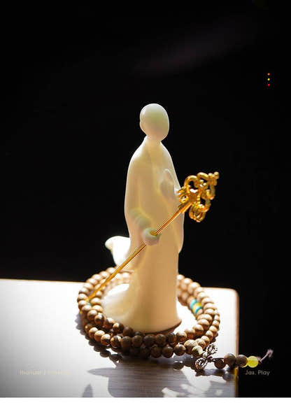 White Porcelain Buddha Statues - Tibetan Buddhist statue, view 17