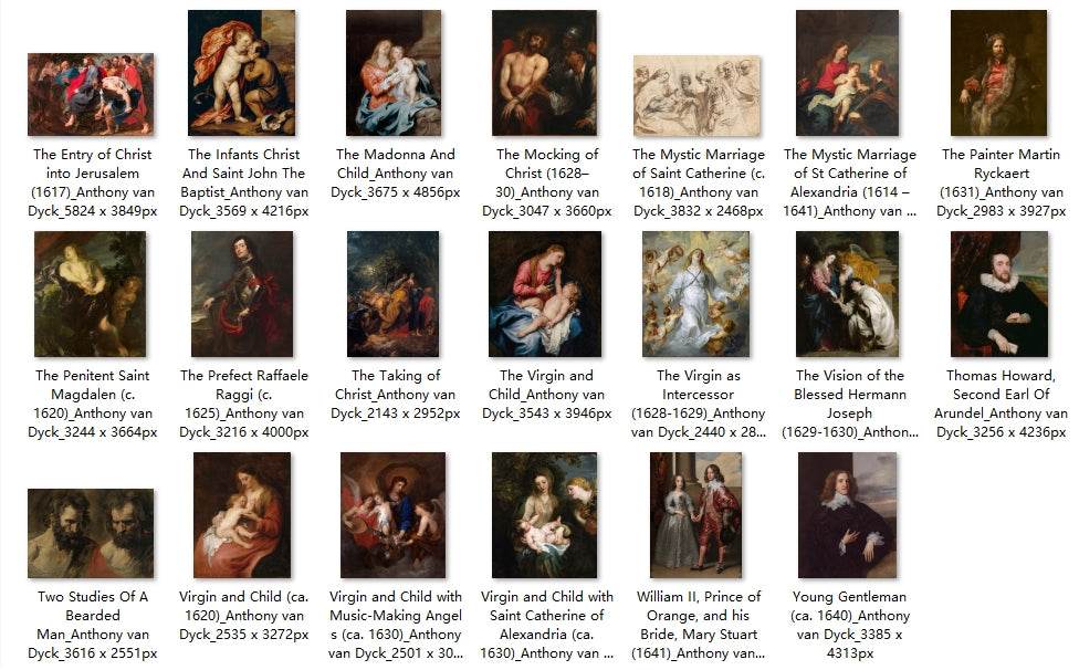132 Painting Images by Anthony van Dyck Flemish, 1599-1641 - Tibetan Buddhist thangka, view 5