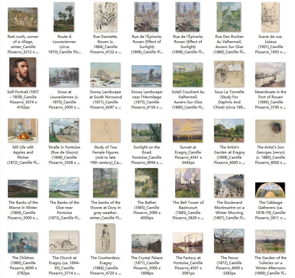 213 Painting Images by Camille Pissarro French, 1830-1903 - Tibetan Buddhist thangka, view 5