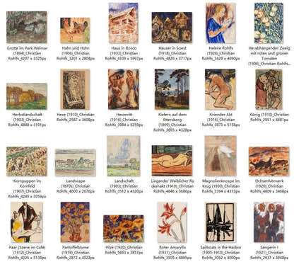 63 Painting Images by Christian Rohlfs German, 1849-1938 - Tibetan Buddhist thangka, detailed view