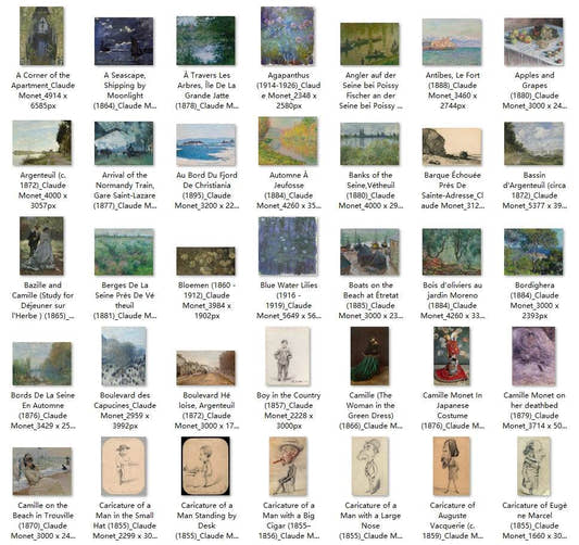 238 Painting Images by Claude Monet French, 1840-1926 - Tibetan Buddhist thangka, front view