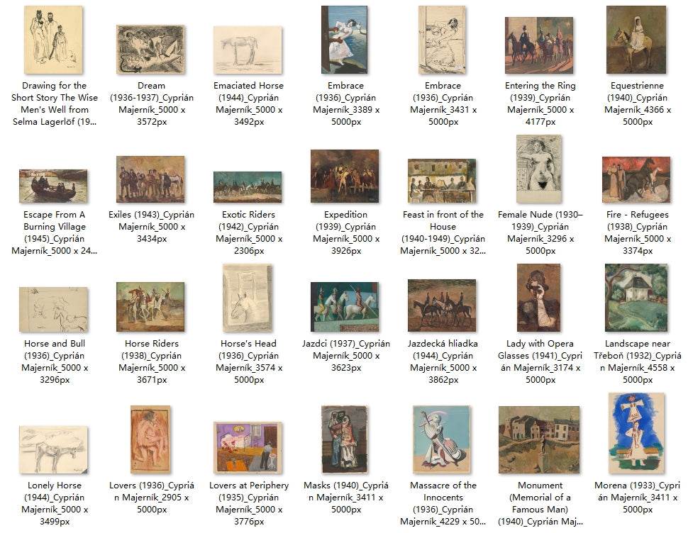 169 Painting Images by Cyprián Majerník Slovak, 1909 - 1945 - Tibetan Buddhist thangka, detailed view