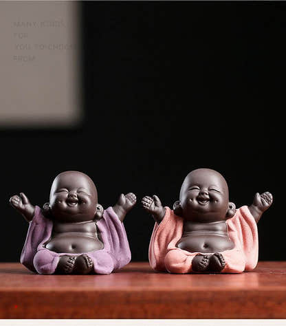 Purple Clay Maitreya Buddha Statues - Tibetan Buddhist statue, view 16