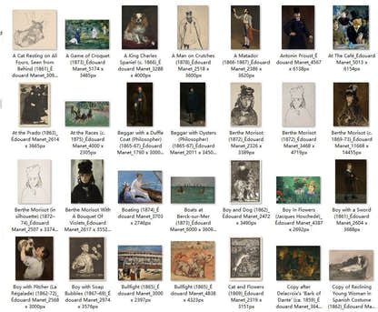 156 Painting Images by Édouard Manet French, 1832-1883 - Tibetan Buddhist thangka, front view