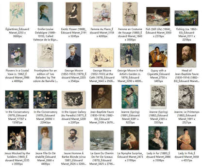 156 Painting Images by Édouard Manet French, 1832-1883 - Tibetan Buddhist thangka, detailed view