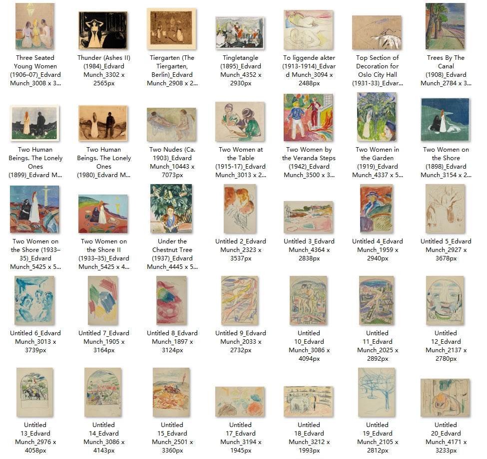 426 Painting Images by Edvard Munch Norwegian, 1863 - 1944 - Tibetan Buddhist thangka, view 11