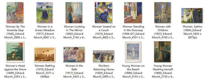 426 Painting Images by Edvard Munch Norwegian, 1863 - 1944 - Tibetan Buddhist thangka, view 13