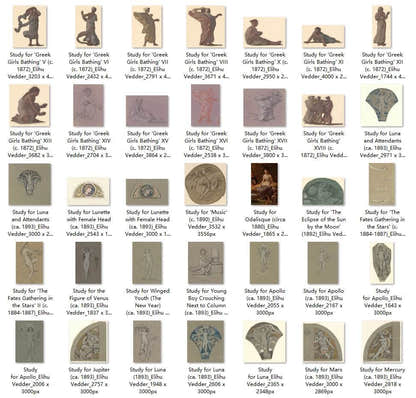 204 Painting Images by Elihu Vedder American, 1836-1923 - Tibetan Buddhist thangka, view 4