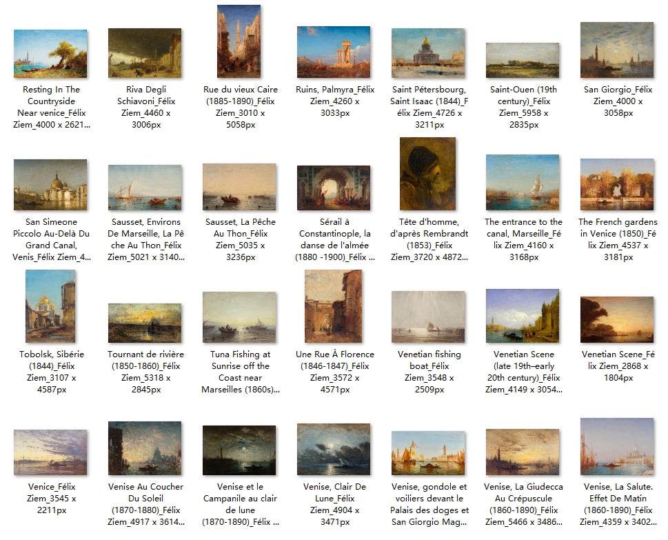 191 Painting Images by Félix Ziem French, 1821-1911 - Tibetan Buddhist thangka, view 6