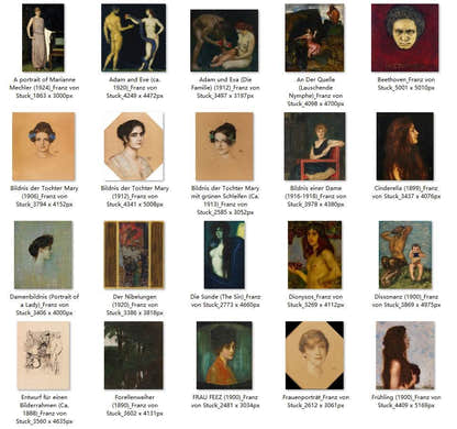 58 Painting Images by Franz von Stuck German, 1863-1928 - Tibetan Buddhist thangka, front view