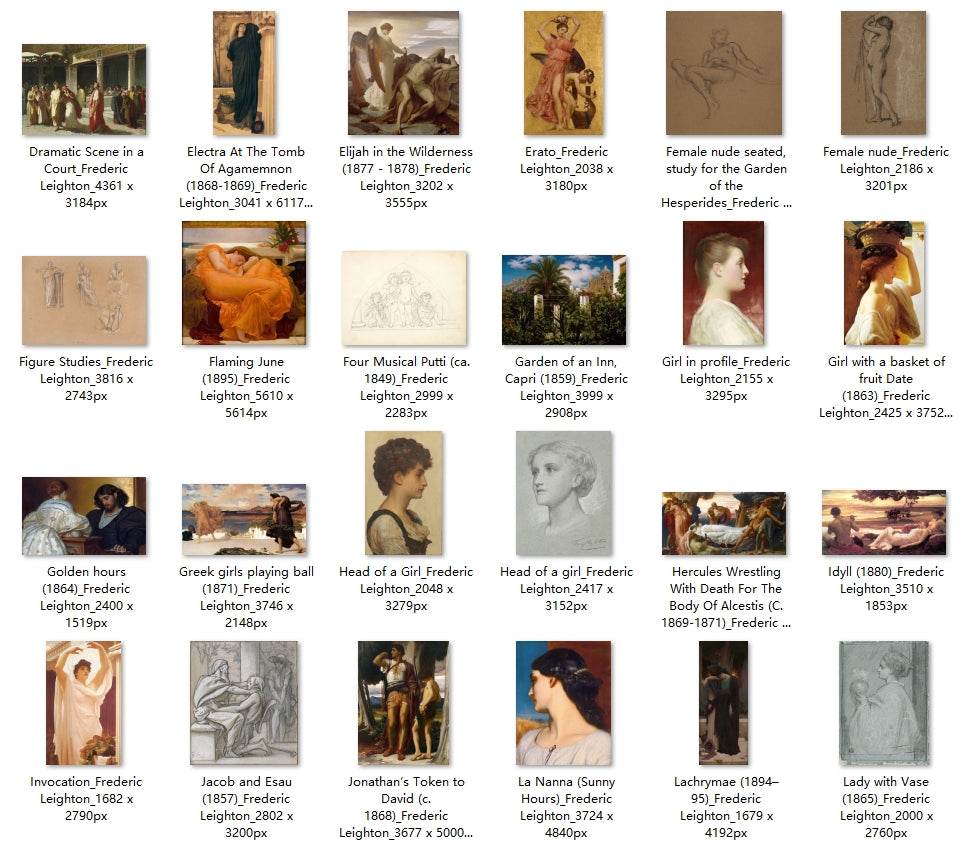 103 Painting Images by Frederic Leighton English, 1830-1896 - Tibetan Buddhist thangka, detailed view