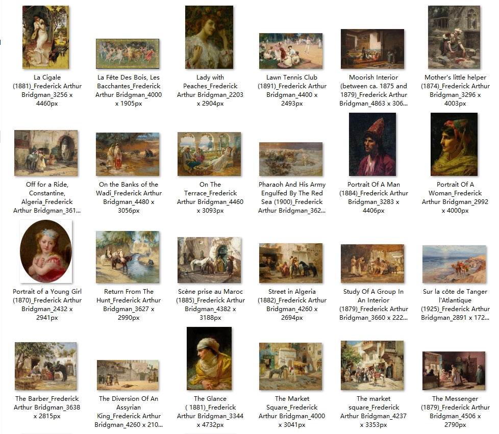 64 Painting Images by Frederick Arthur Bridgman American, 1847-1928 - Tibetan Buddhist thangka, detailed view