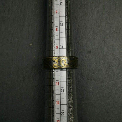 Tibetan Ring - Tibetan Buddhist art, size reference