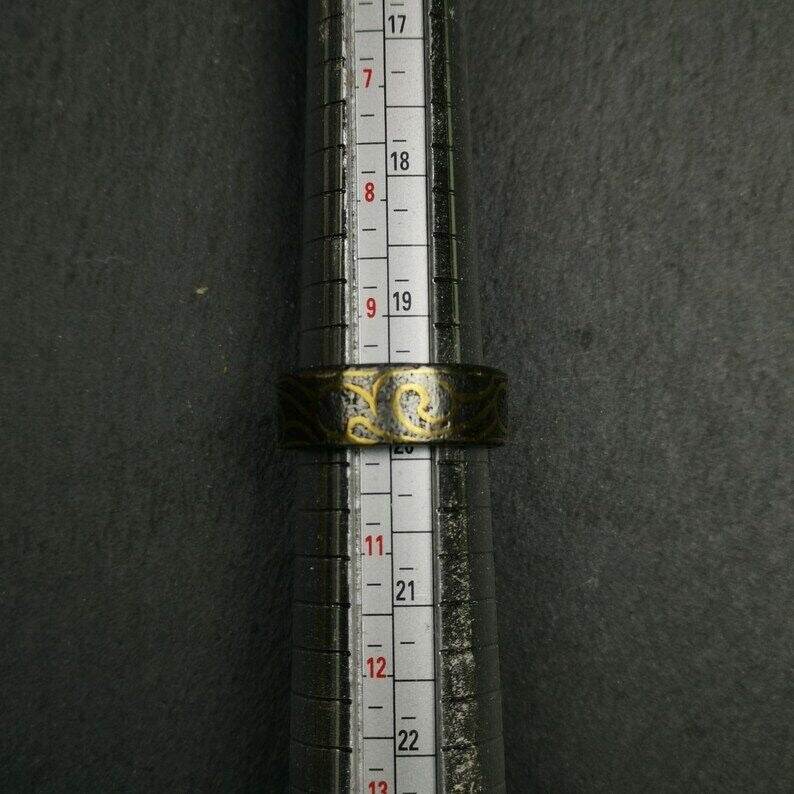 Tibetan Ring - Tibetan Buddhist art, size reference