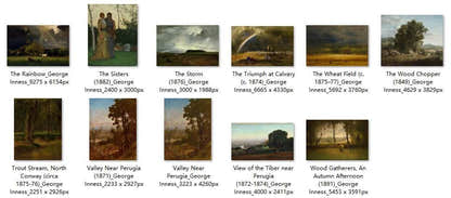 101 Painting Images by George Inness American, 1825-1894 - Tibetan Buddhist thangka, view 5