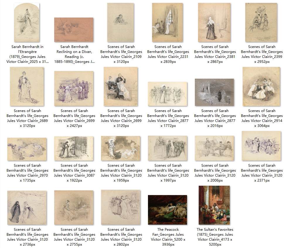 47 Painting Images by Georges Jules Victor Clairin French, 1843 – 1919 - Tibetan Buddhist thangka, detailed view