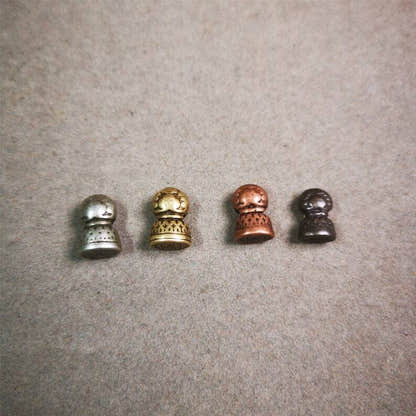 Amulet,Stupa Bead Pendant for Mala,Bag Hanging,Prayer Bead,0.5" - Tibetan Buddhist mala beads, view 4