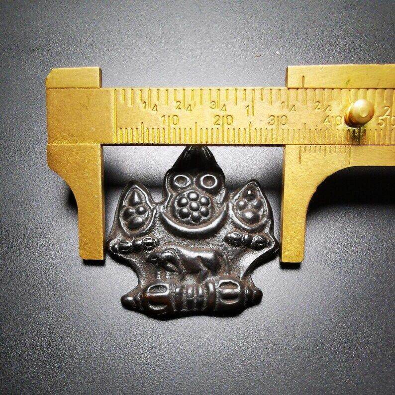 Buddhist Amulet,Mani Jewel Pendant,Cintamani Badge - Tibetan Buddhist amulet, view 9