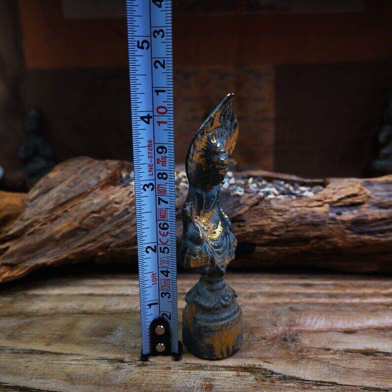 Tibetan Statue,Gilt Avalokitesvara,Padmapani - Tibetan Buddhist statue, view 9