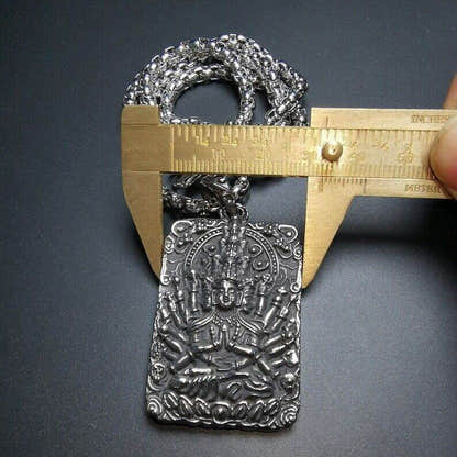 Buddhist Amulet,Chenrezig,Padmapani,Avalokitesvara - Tibetan Buddhist amulet, view 9