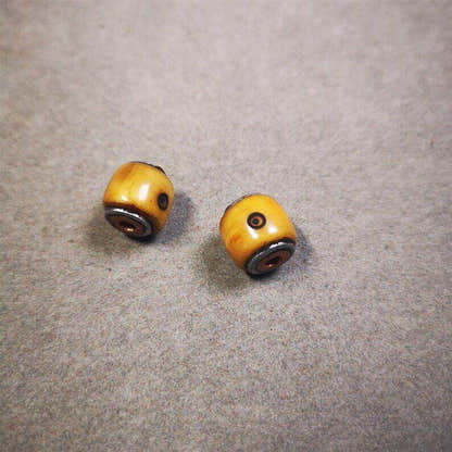 Mala Spacer Bead,Yak Bone Dice Marker Beads for Prayer Bead Necklace - Tibetan Buddhist mala beads, view 8