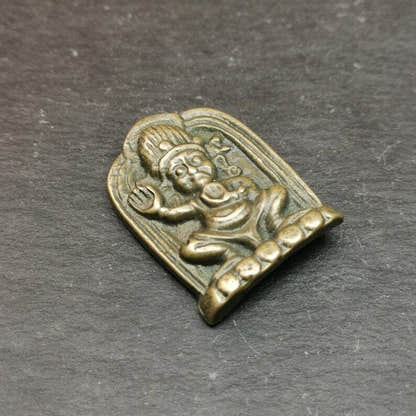 Vajrapani Amulet,Tibetan Buddhism Statue Badge,1.65" - Tibetan Buddhist amulet, view 7