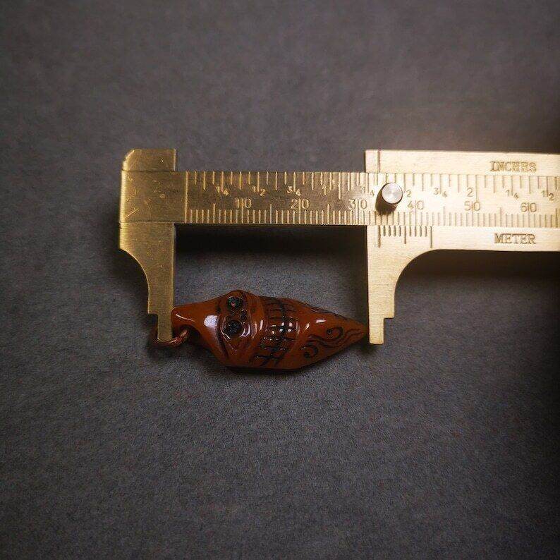 Amulet,Skull Vajra Kila Dorje Phurba Pendant - Tibetan Buddhist amulet, view 9