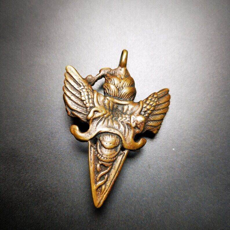 Amulet Pendant,Mahakala Phurba - Tibetan Buddhist amulet, view 5