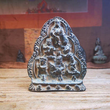 Tibetan Statue 6 Buddhas of Wealth,5 Jambhala and Vasudhara - Tibetan Buddhist statue, view 5