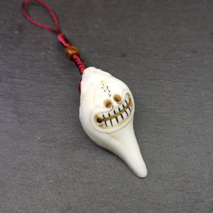 White Conch Shankha 2.36" - Tibetan Buddhist art, view 4