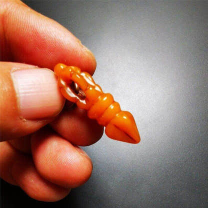 Yak Bone Amulet Vajra Kila Dorje Phurba - Tibetan Buddhist amulet, view 4
