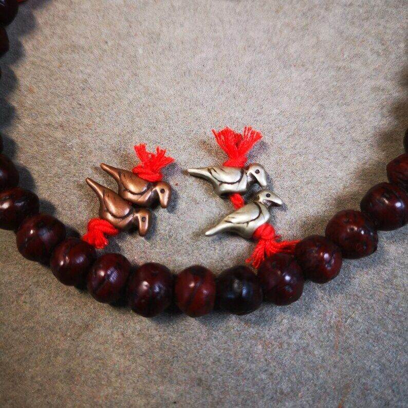 Amulet Pendant,Mini Lucky Bird, Mala Prayer Beads Accessories - Tibetan Buddhist mala beads, view 9
