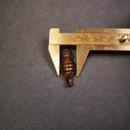 Yak Bone Carved Mala Spacer Bead,1.22" - Tibetan Buddhist mala beads, view 8
