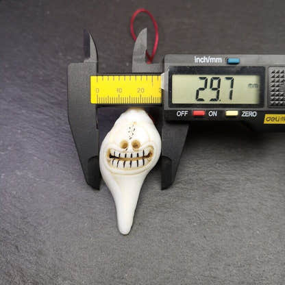 White Conch Shankha 2.36" - Tibetan Buddhist art, view 9