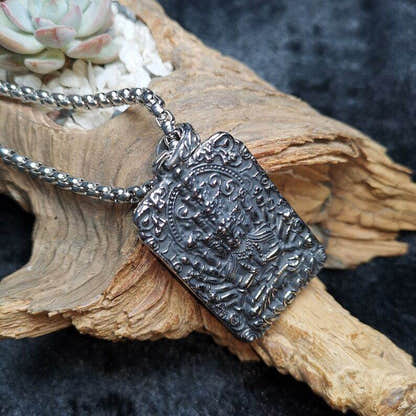 Buddhist Amulet,Chenrezig,Padmapani,Avalokitesvara - Tibetan Buddhist amulet, view 4