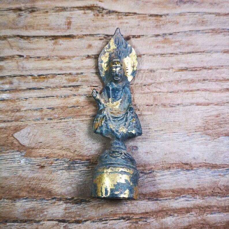 Tibetan Statue,Gilt Avalokitesvara,Padmapani - Tibetan Buddhist statue, view 6