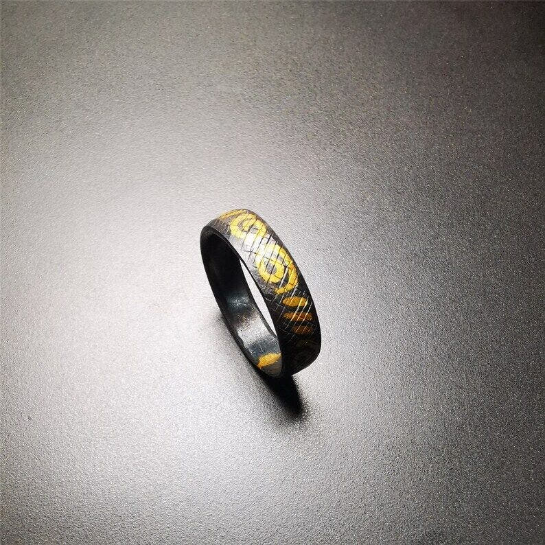 Handcrafted Tibetan Ring 2.71" - Tibetan Buddhist art, view 8