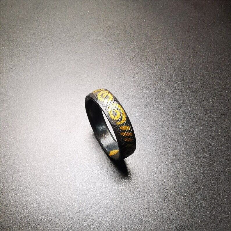 Handcrafted Tibetan Ring 2.71" - Tibetan Buddhist art, view 8
