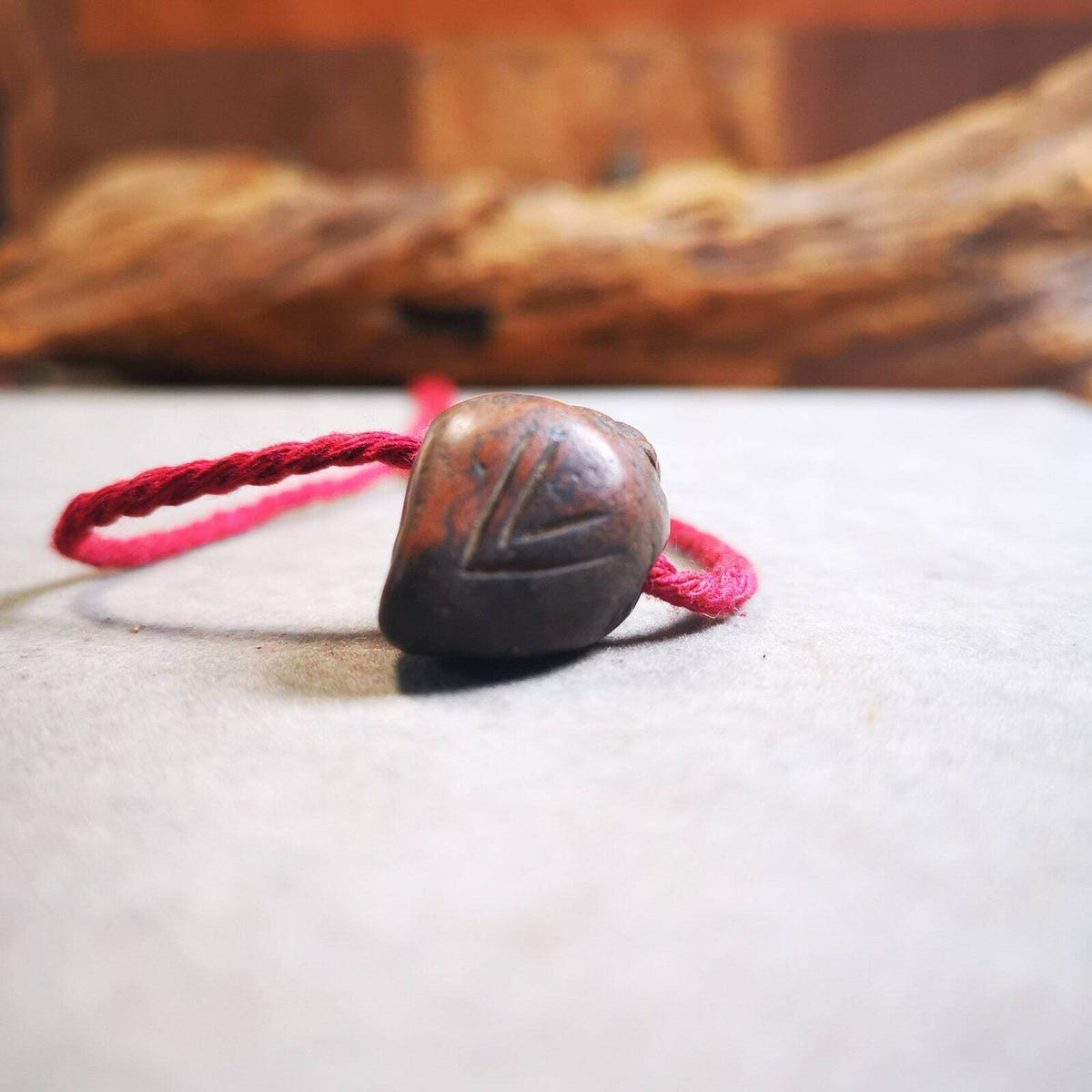Old Tibetan Niang La Tsa Tsa Statue Amulet, Small Stupa,Pagoda Pendant - Tibetan Buddhist amulet, view 7