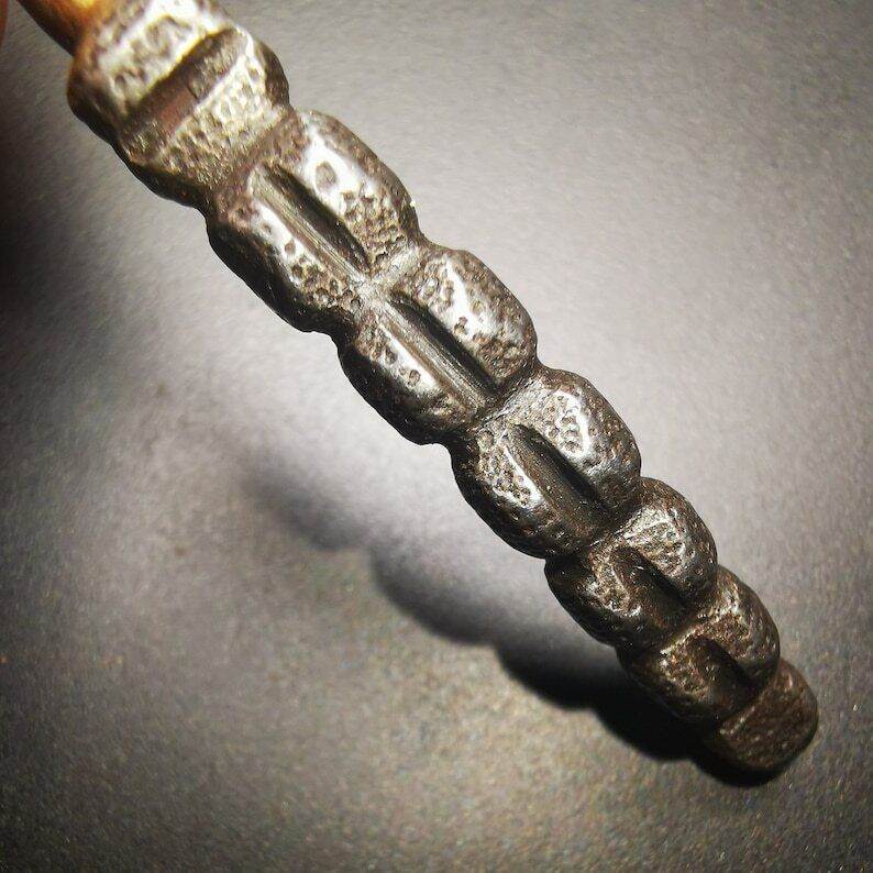 Handmad Charm Pendant,Tibetan Cordyceps Sinensis,Made of Cold Iron and Brass - Tibetan Buddhist art, view 8