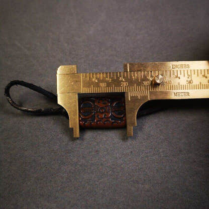 Buddhism Vajra Pendant,Hand Carved Yak Bone Dorje Amulet - Tibetan Buddhist amulet, view 7