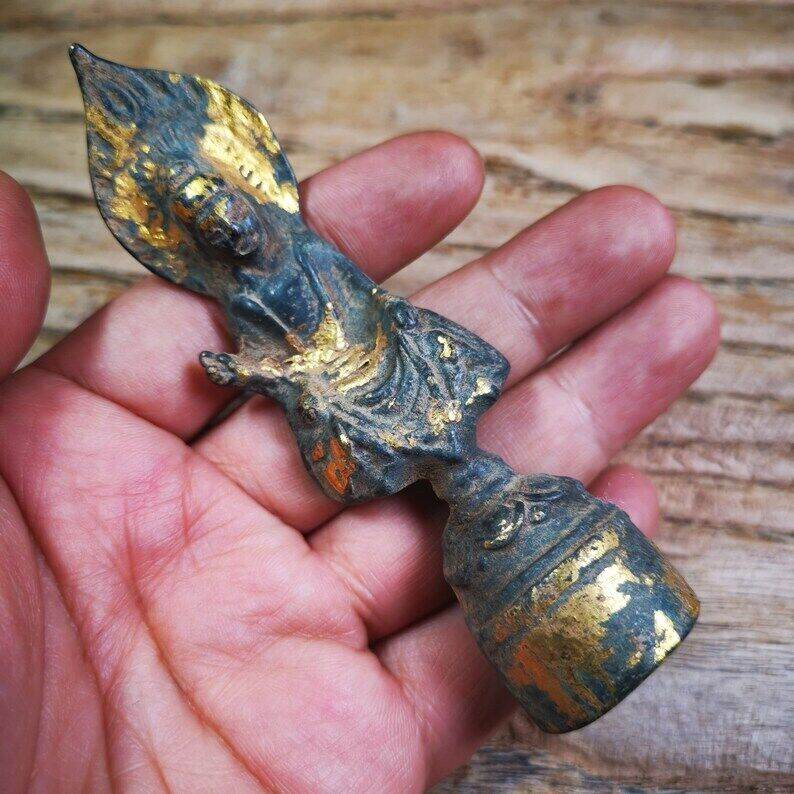 Tibetan Statue,Gilt Avalokitesvara,Padmapani - Tibetan Buddhist statue, view 7