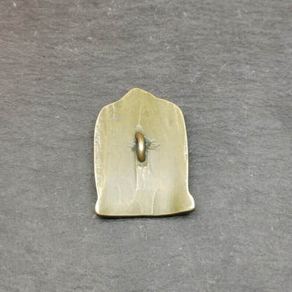 Vajrapani Amulet,Tibetan Buddhism Statue Badge,1.65" - Tibetan Buddhist amulet, detailed view